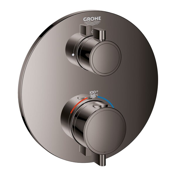 Grohe Single Function 2-Handle Thermostatic Valve Trim, Gray 24107A00 - main